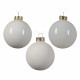 Set 21 pezzi Palline di natale in vetro trasparente d.7cm