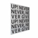Lavagna magnetica gigante con accessori magnetici per foto "NEVER GIVE UP"