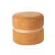 Pouf con struttura in legno e rivestimento in tessuto dal design moderno