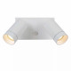 Applique da esterno con 2 diffusori orientabili in alluminio e sensore movimento