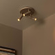 Faretto da soffitto in allumino triplo diffusore orientabile dal design moderno