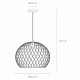 Lampada a sospensione grande con diffusore in metallo dal design moderno