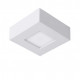 Lampada da soffitto piccola quadrata in alluminio diffusore a led dimmerabile