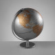 Mappamondo illuminato con base in acciaio d.25