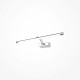 Applique a LED per luce da esposizione con struttura in metallo cromato