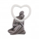 Statuina con innamorati e cuore Infinity