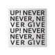 Lavagna magnetica gigante con accessori magnetici per foto "NEVER GIVE UP"