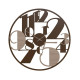 Orologio da parete in legno dal design moderno lancette in alluminio