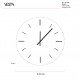 Orologio da parete moderno in plexiglass con lancette in metallo