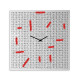 Orologio da parete in metallo in stile moderno per studio o salotto "CROSSWORD"