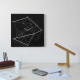 Orologio da parete minimalista con disegno a serigrafia geometrica "TIME LINE"