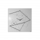 Orologio da parete minimalista con disegno a serigrafia geometrica "TIME LINE"