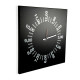 Orologio da parete in stile minimalista con telaio in metallo "ONLY HOURS"