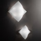 Applique piccola di design moderno diffusore in vetro satinato