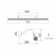 Applique da parete in stile classico struttura in metallo