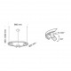 Sospensione moderna circolare a led