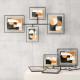 Portafoto da parete con 4 cornici nere