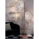 Lampada da terra in plexiglass dal design moderno con luce a LED