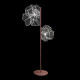 Lampada da terra in plexiglass dal design moderno con luce a LED