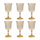 Set 6 calici in plexiglass dalle linee eleganti