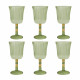 Set 6 calici in plexiglass dalle linee eleganti