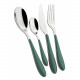 Posate da tavola in acciaio set 24pz linea "Gioia"