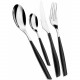 Posate da tavola in acciaio set 24pz linea "Glamour"