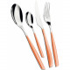 Posate da tavola in acciaio set 24pz linea "Glamour"