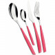Posate da tavola in acciaio set 24pz linea "Glamour"