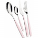 Posate da tavola in acciaio set 24pz linea "Glamour"