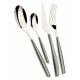 Posate da tavola in acciaio set 24pz linea "Glamour"
