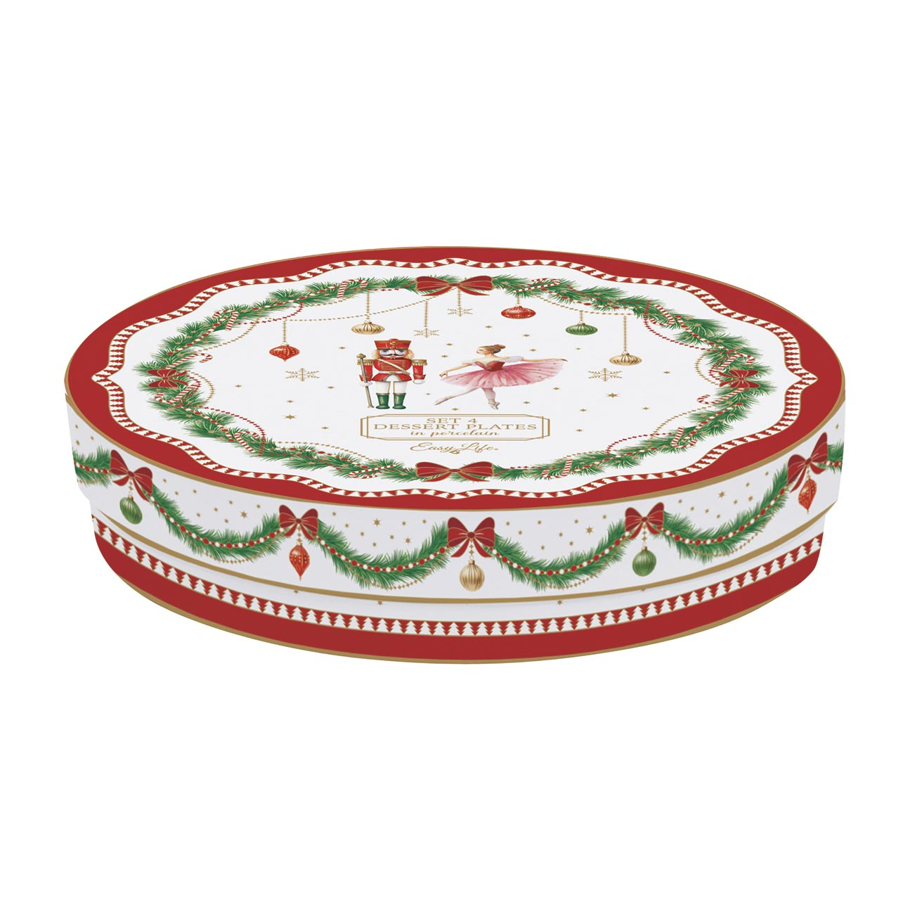 Piatti da dessert natalizi in porcellana Easy Life Magie de Noel acquista ora