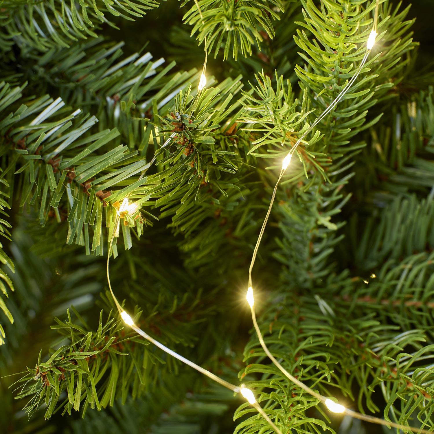 VIKY® 2 luci a LED con timer, 2 m, 20 LED, micro filo di rame, per interni, funzionamento a batteria, luce bianca calda, con timer per matrimoni, Capodanno, Natale, decorazione interna