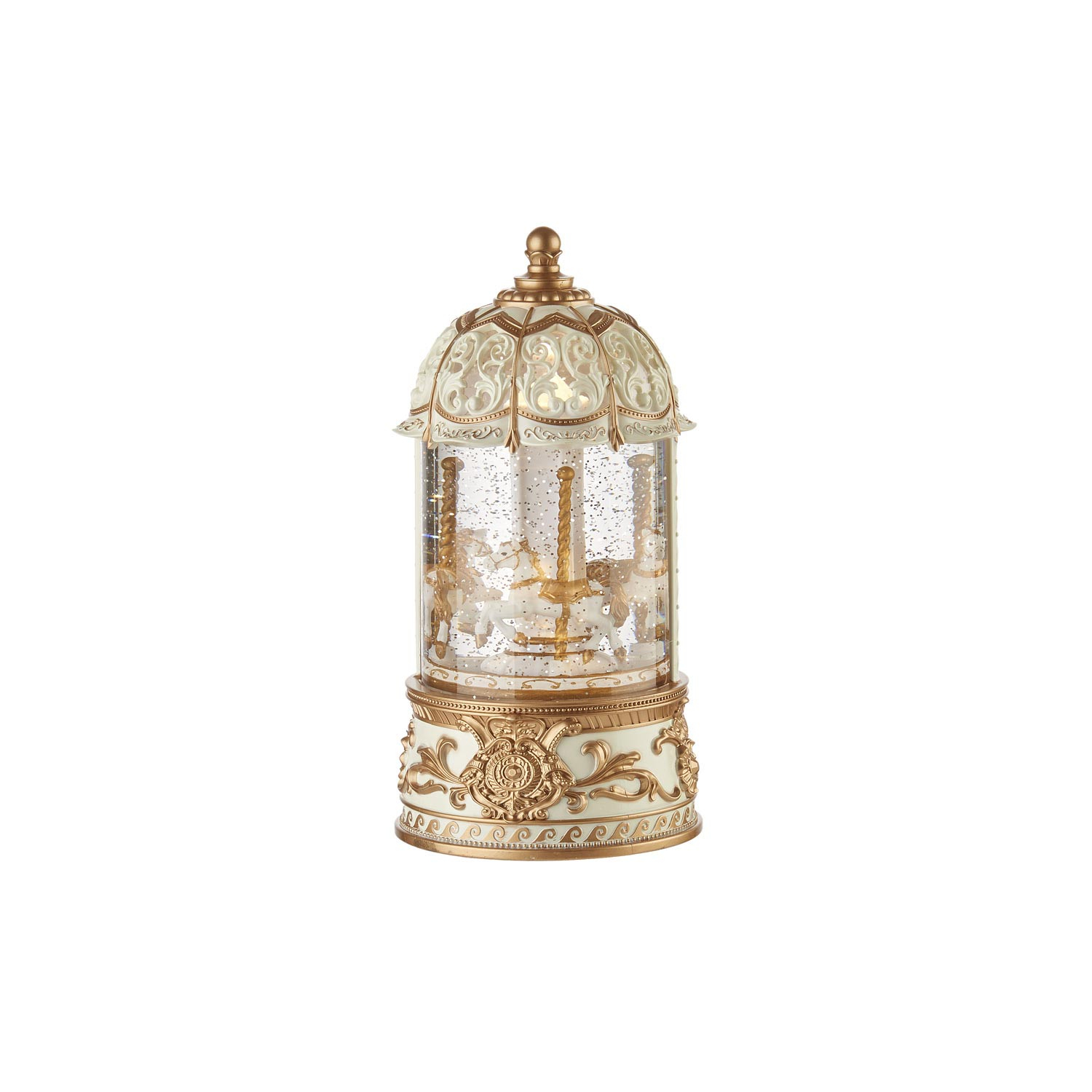 Carillon natalizio – Carillon musicale con Babbo Natale e neve, luci LED che cambiano colore, decorazione per la casa, palle di neve per ragazze, donne e bambini