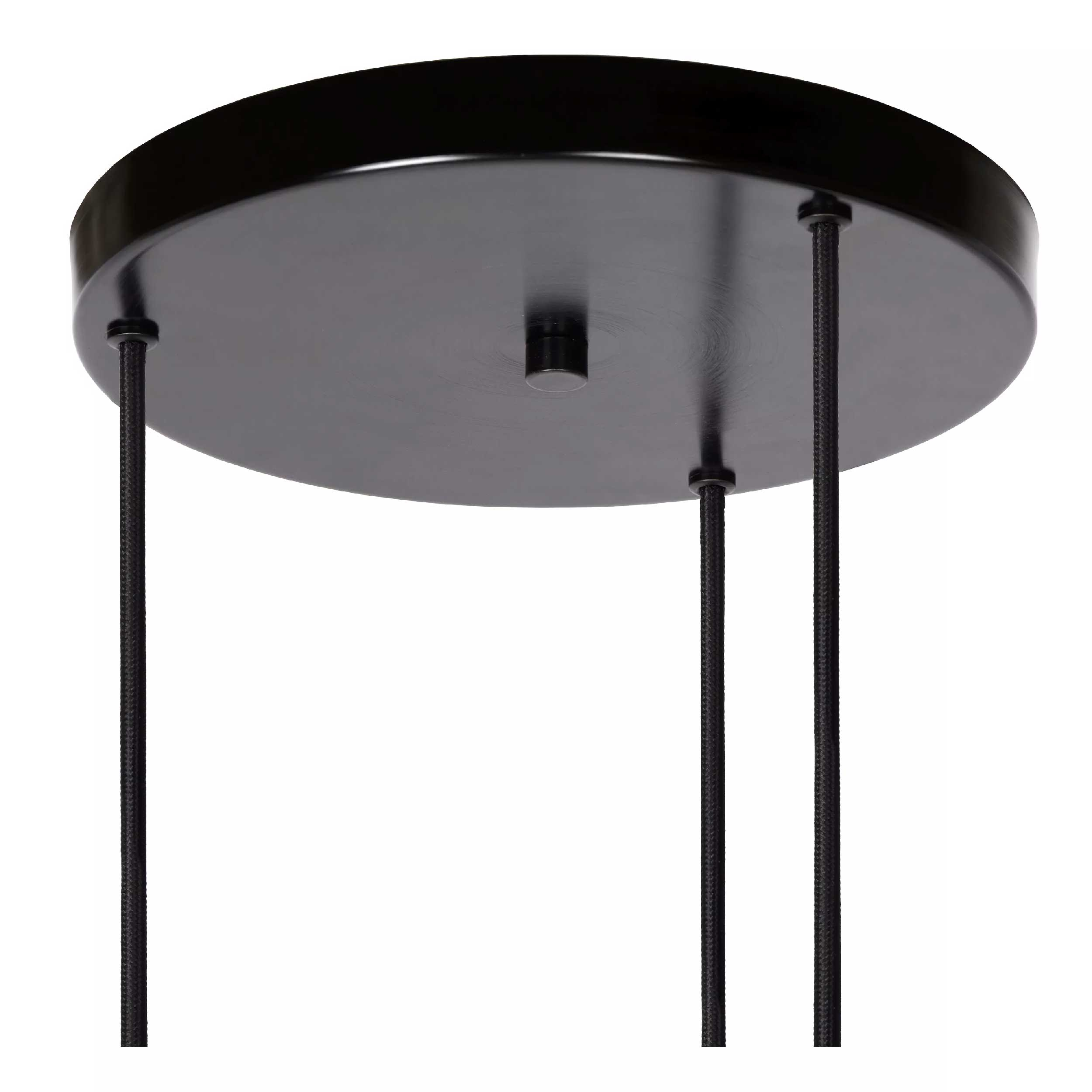 Lampadario A Sospensione Lucide FIX MULTIPLE 7 Luci E27, Nero, Metallo, Dimmerabile, 50x50x130 Cm